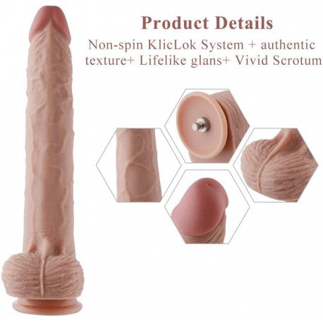 Hismith Extra-Length Vibrating Silicone Dildo